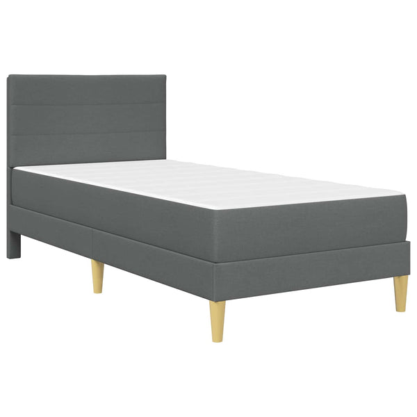 vidaXL Bed Frame Dark Grey 100 x 200 cm Polyester