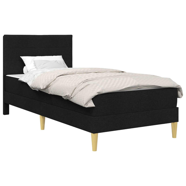vidaXL Bed Frame Black 100 x 200 cm Polyester