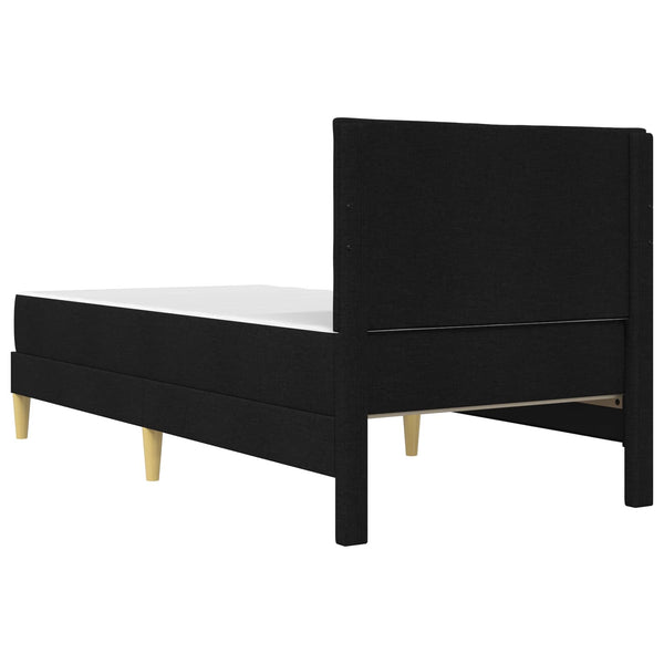 vidaXL Bed Frame Black 100 x 200 cm Polyester