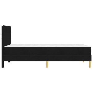 vidaXL Bed Frame Black 100 x 200 cm Polyester