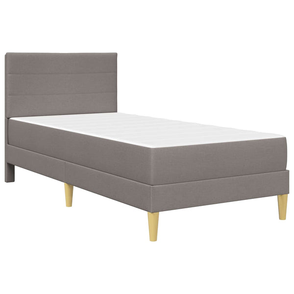 vidaXL Bed Frame Taupe 100 x 200 cm Polyester