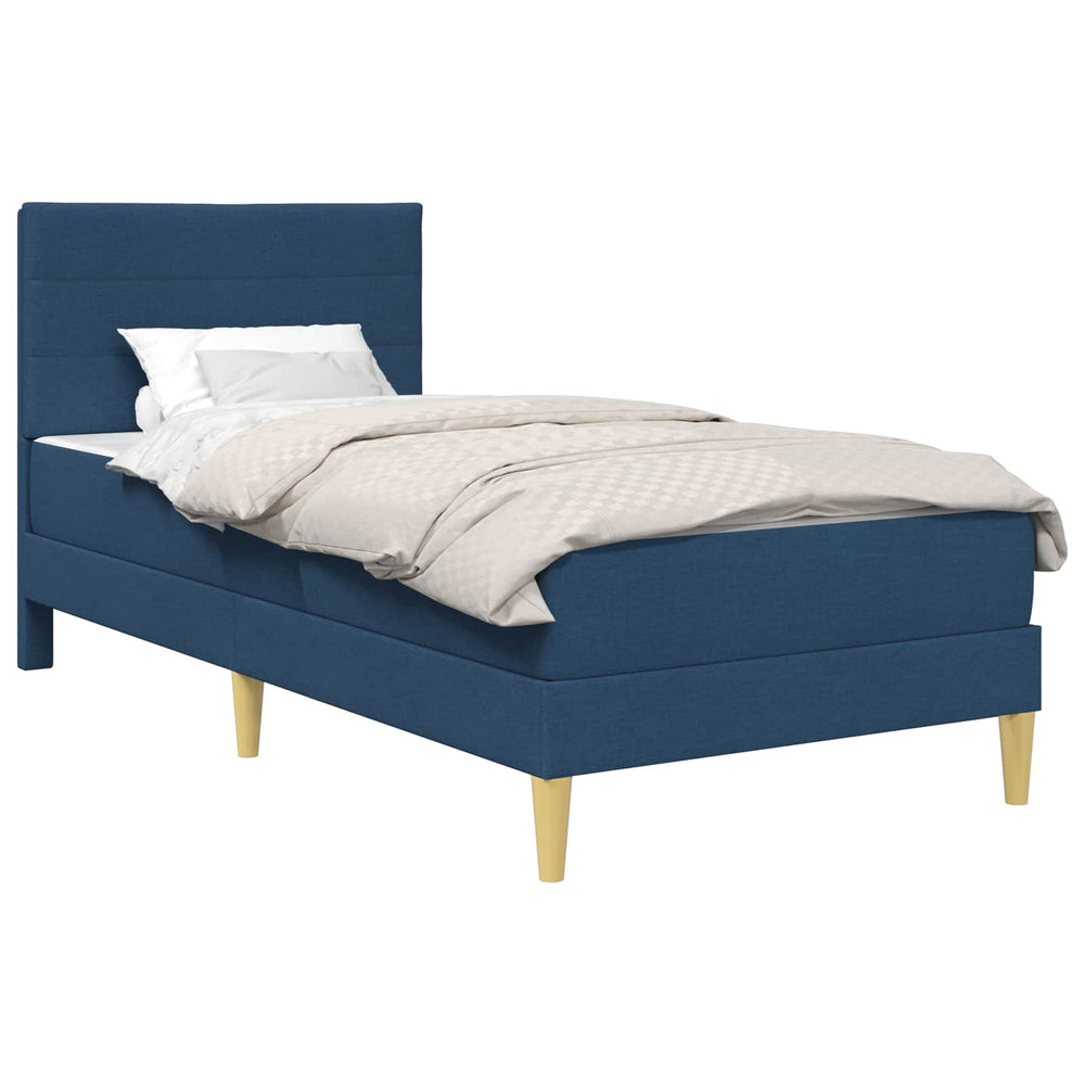 vidaXL Bed Frame Blue 100 x 200 cm Polyester