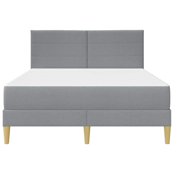 vidaXL Bed Frame vidaXL Bed Frame Light Gray 120 x 190 cm Polyester