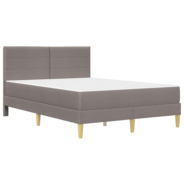 vidaXL Bed Frame Taupe 120 x 200 cm Polyester