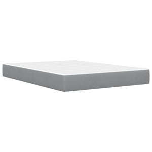 vidaXL Bed Frame Light Grey 140 x 190 cm Polyester