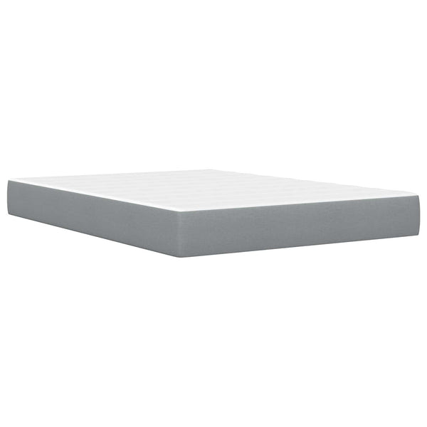 vidaXL Bed Frame Light Grey 140 x 190 cm Polyester