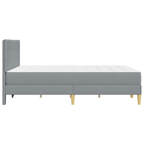 vidaXL Bed Frame Light Grey 140 x 190 cm Polyester