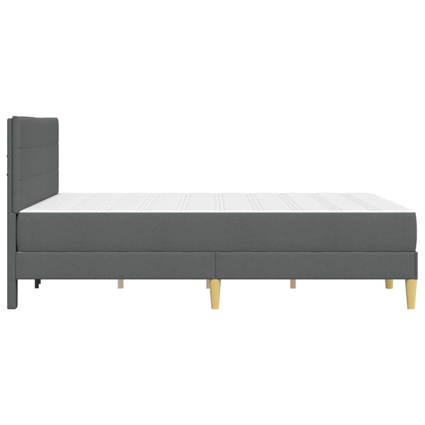 vidaXL Bed Frame Dark Grey 140 x 190 cm Polyester