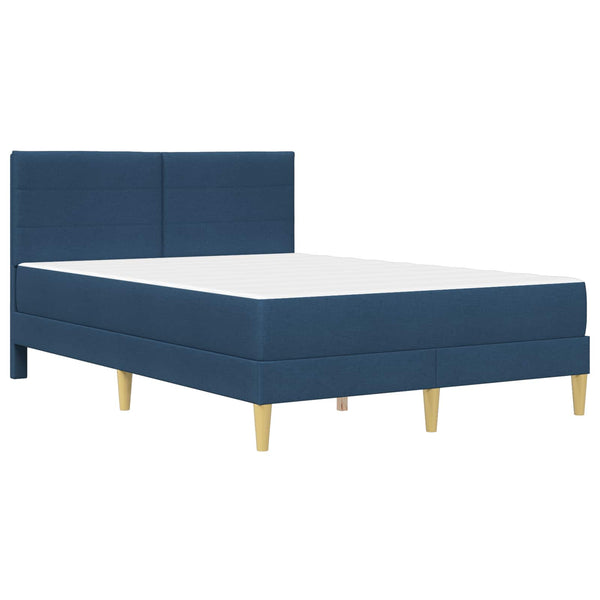 vidaXL Bed Frame Blue 140 x 190 cm Polyester