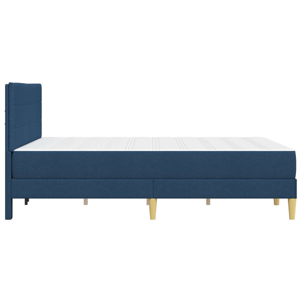 vidaXL Bed Frame Blue 140 x 190 cm Polyester