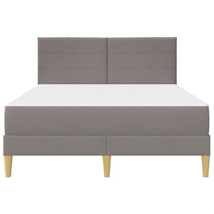 vidaXL Bed Frame Taupe 140 x 200 cm Polyester