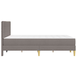 vidaXL Bed Frame Taupe 140 x 200 cm Polyester