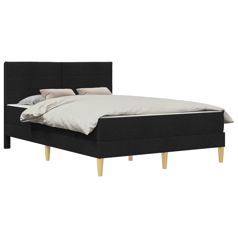 vidaXL Bed Frame Black 160 x 200 cm Polyester