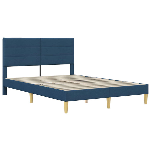 vidaXL Bed Frame Blue 160 x 200 cm Polyester
