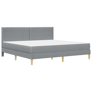 vidaXL Bed Frame Light Gray 180 x 200 cm Polyester