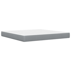 vidaXL Bed Frame Light Gray 180 x 200 cm Polyester