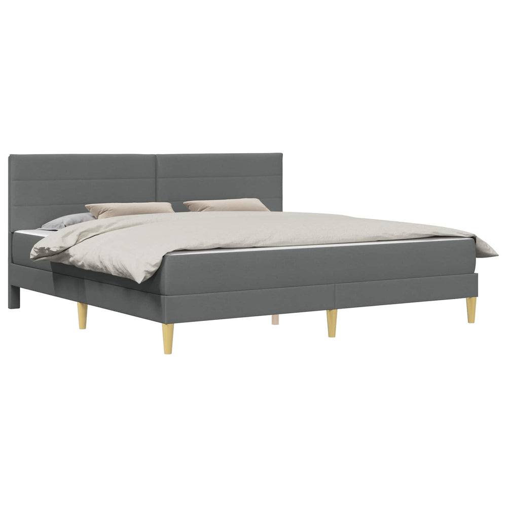 vidaXL Bed Frame Dark Grey 180 x 200 cm Polyester
