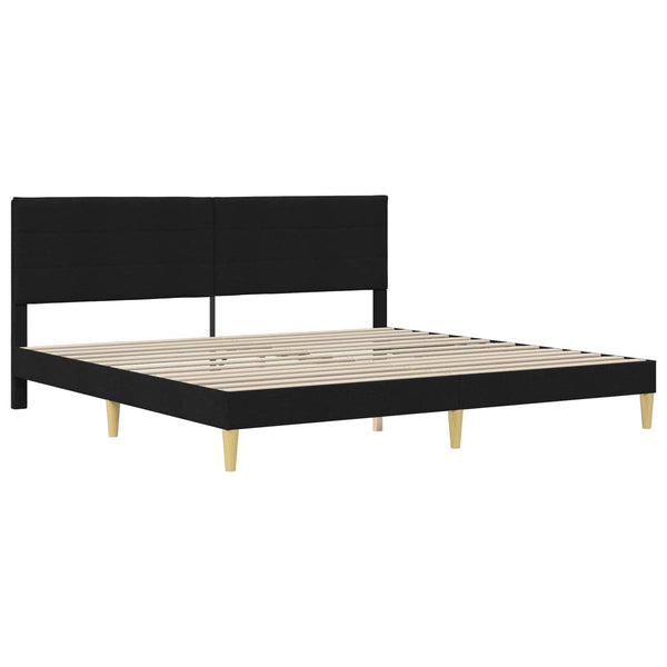 vidaXL Bed Frame Black 180 x 200 cm Polyester