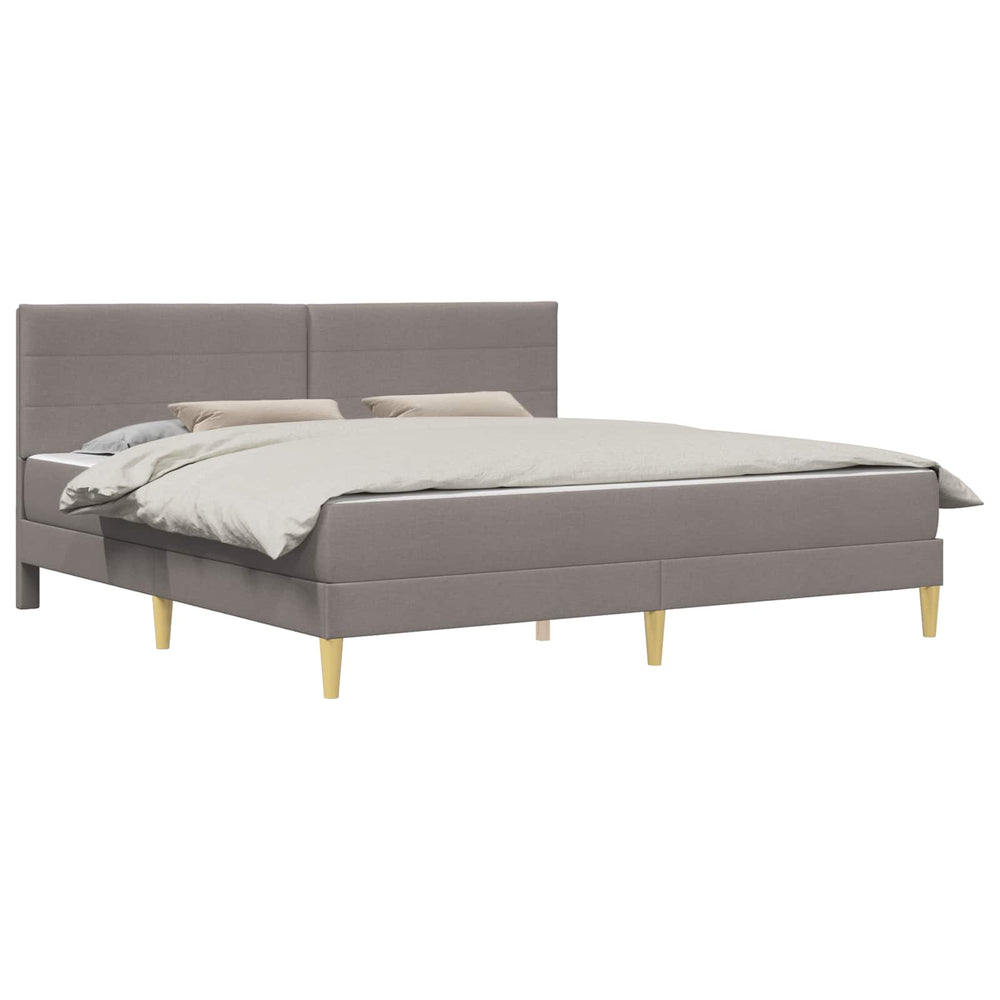 vidaXL Bed Frame Taupe 180 x 200 cm Polyester