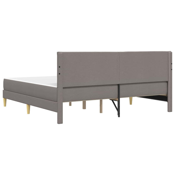 vidaXL Bed Frame Taupe 180 x 200 cm Polyester