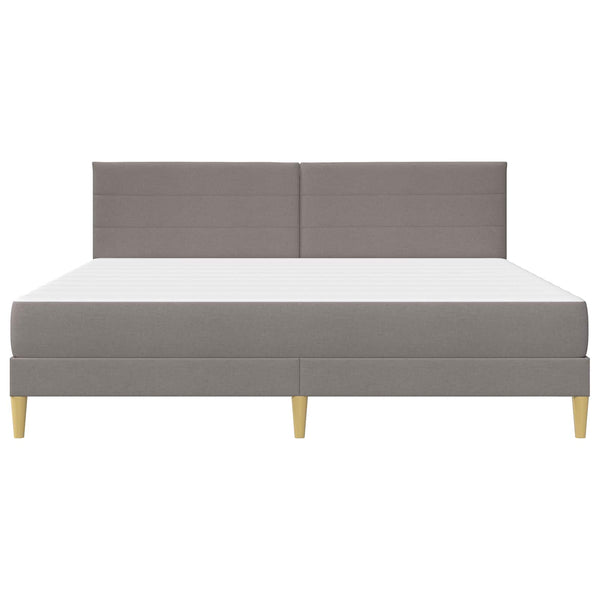 vidaXL Bed Frame Taupe 180 x 200 cm Polyester
