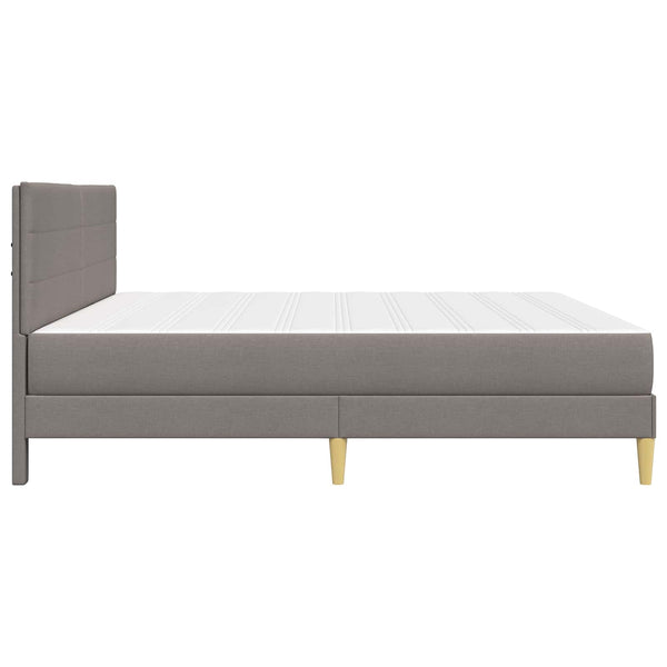vidaXL Bed Frame Taupe 180 x 200 cm Polyester