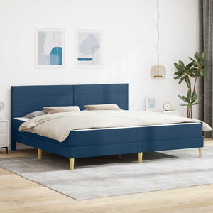 vidaXL Bed Frame Blue 180 x 200 cm Polyester