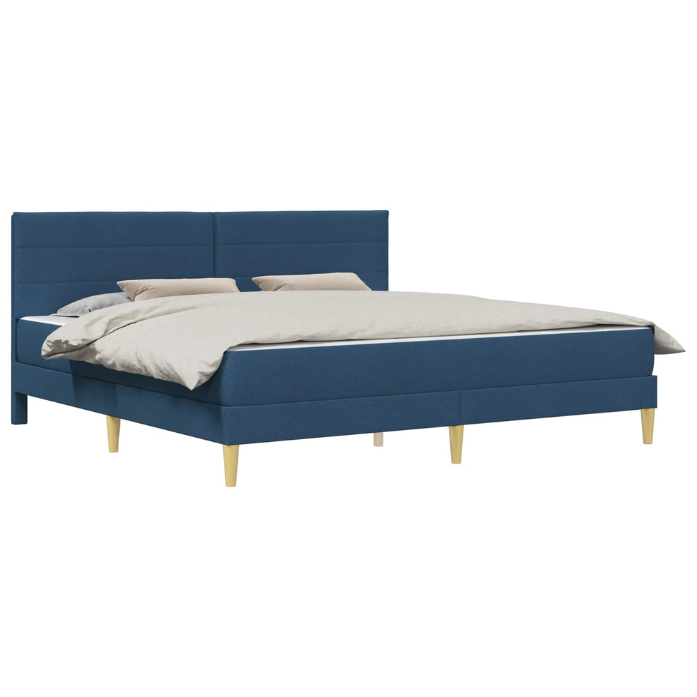 vidaXL Bed Frame Blue 180 x 200 cm Polyester