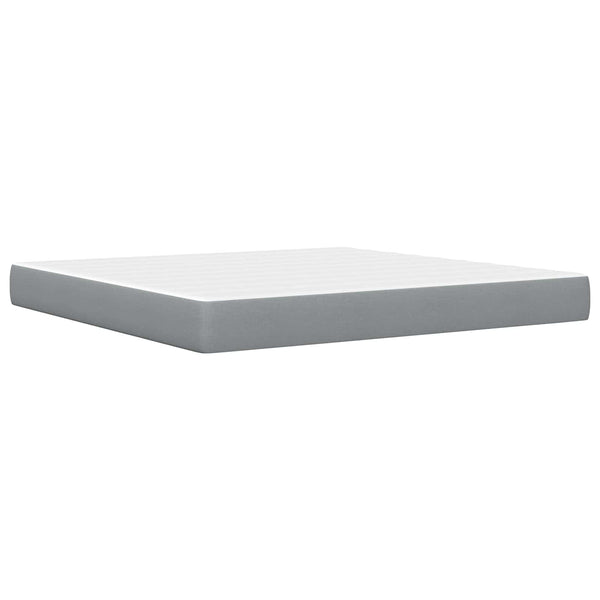 vidaXL Bed Frame Light Gray 200 x 200 cm Polyester