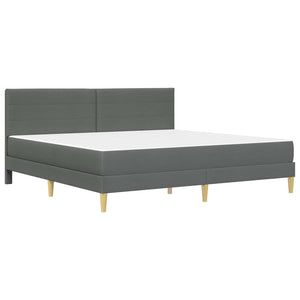 vidaXL Bed Frame Dark Grey 200 x 200 cm Polyester