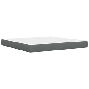 vidaXL Bed Frame Dark Grey 200 x 200 cm Polyester