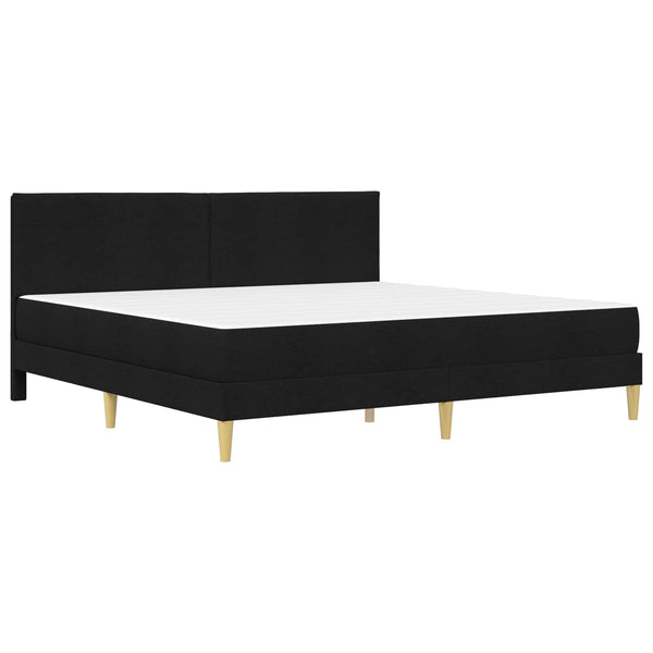 vidaXL Bed Frame Black 200 x 200 cm Polyester