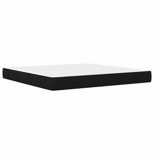 vidaXL Bed Frame Black 200 x 200 cm Polyester