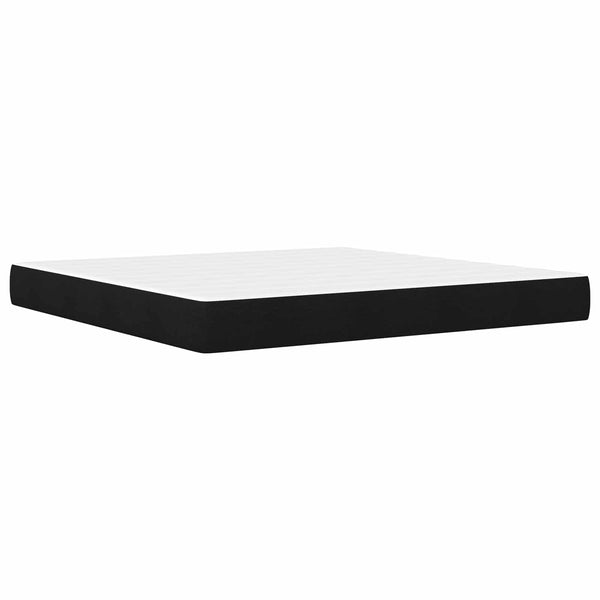 vidaXL Bed Frame Black 200 x 200 cm Polyester