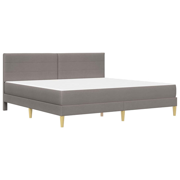 vidaXL Bed Frame Taupe 200 x 200 cm Polyester