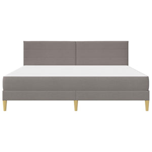 vidaXL Bed Frame Taupe 200 x 200 cm Polyester