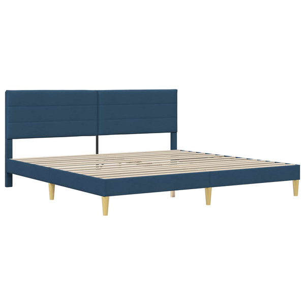 vidaXL Bed Frame Blue 200 x 200 cm Polyester