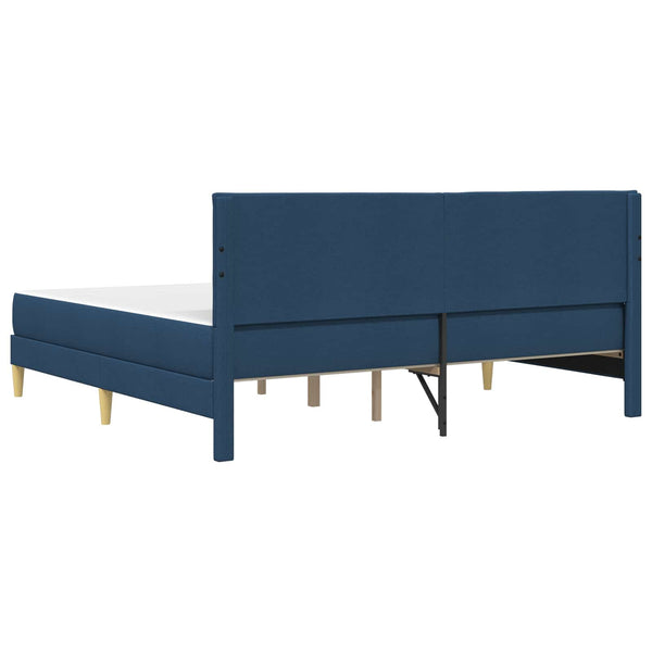 vidaXL Bed Frame Blue 200 x 200 cm Polyester