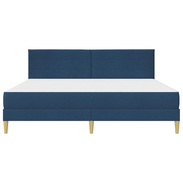 vidaXL Bed Frame Blue 200 x 200 cm Polyester