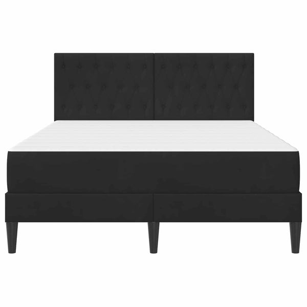 vidaXL Bed Frame with Mattress vidaXL Black 120 x 190 cm Velvet