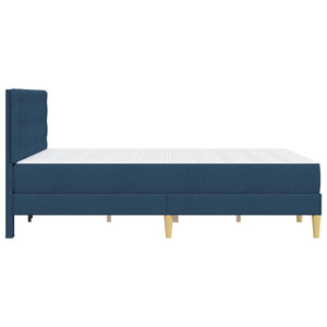 vidaXL Bed Frame with Mattress with Headboard Blue 120 x 190 cm Fabric