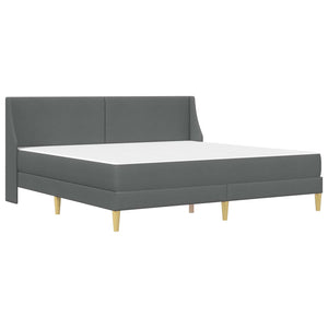 vidaXL Bed Frame with Mattress Dark Grey 180 x 200 cm Fabric