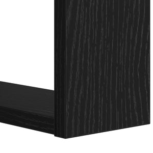 Schwarzes Bücherregal Eichen-Optik