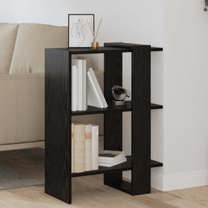 Schwarzes Bücherregal Eichen-Optik