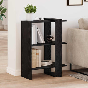 Schwarzes Bücherregal Eichen-Optik