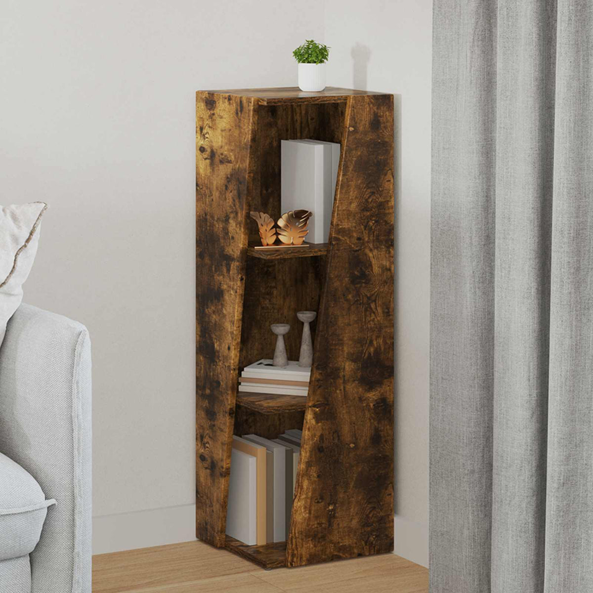 Seitenregal Geräucherte Eiche 100cm