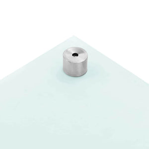 vidaXL Kitchen Splashback 2 pcs White 90 x 40 cm Tempered Glass