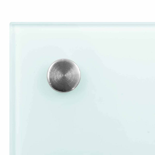 vidaXL Kitchen Backsplash 2 pcs White 90 x 50 cm Tempered Glass