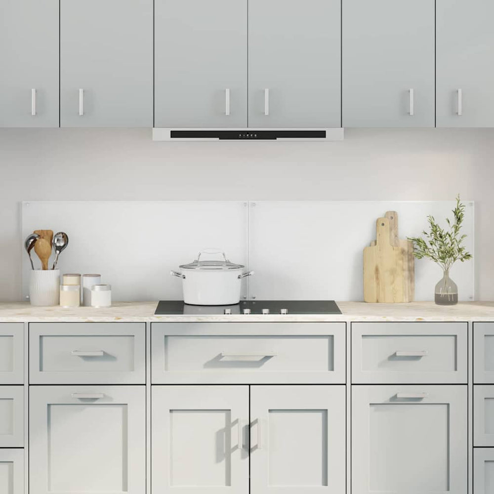 vidaXL Kitchen Splashback 2 pcs Transparent 90 x 40 cm Tempered Glass