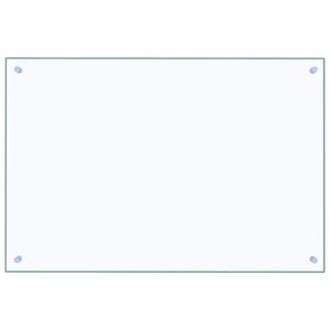 vidaXL Kitchen Splashback 2 pcs Transparent 90 x 60 cm Tempered Glass